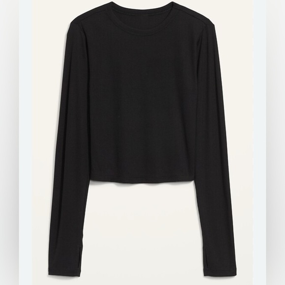 NWT! Old Navy UltraLite Ribbed Cropped Top - Picture 3 of 5